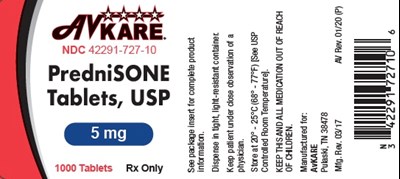 5mg - 727 10 Prednisone